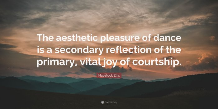 3840x2160 Havelock Ellis Quote: “The aesthetic pleasure of dance is a