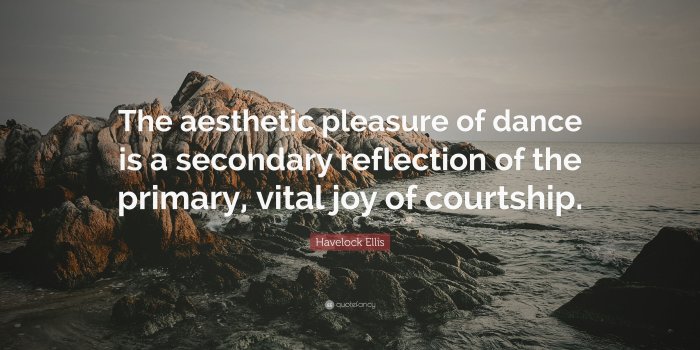 3840x2160 Havelock Ellis Quote: “The aesthetic pleasure of dance is a