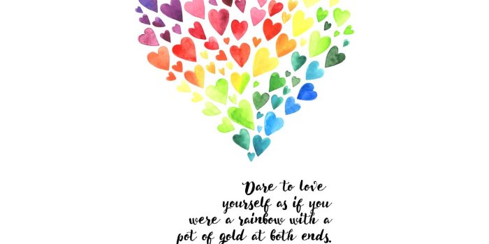 1366x2048 Rainbow Hearts Digital Wallpapers