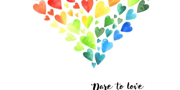 1242x2208 Rainbow Hearts Digital Wallpapers