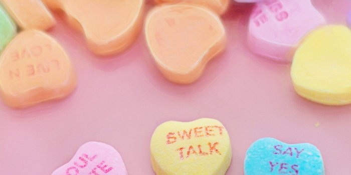 1440x2560 Conversation Hearts Wallpaper - iPhone, Android & Desktop Backgrounds
