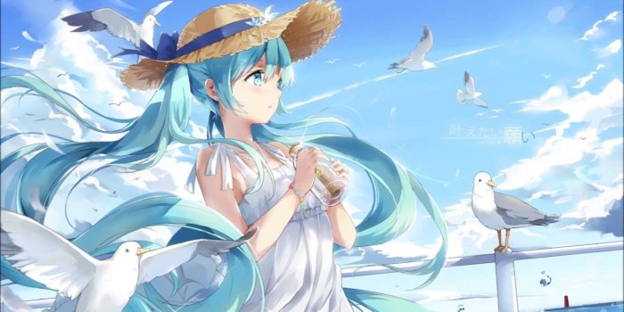 1280x720 Best Wallpapers Of Hatsune Miku - Anime Girl White Dress (#32814