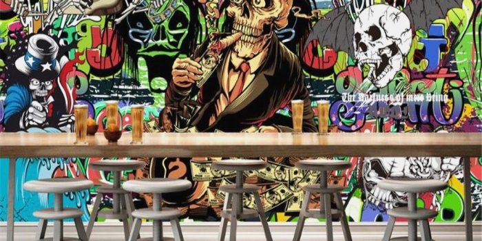 1000x800 10 Graffiti Wallpaper With My Name - Skeletons Background, Hd