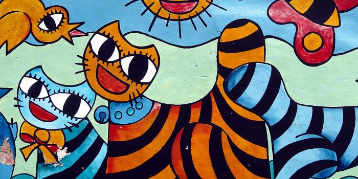 4896x3672 brown blue and black cats drawing free image | Peakpx