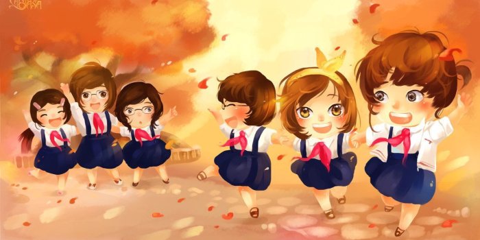 1280x717 Cute Anime Best Friends Wallpapers - Top Free Cute Anime Best