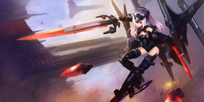 5120x2880 Mecha Anime Girl 5K Wallpapers | HD Wallpapers
