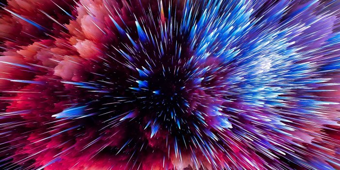 2560x1440 Download wallpaper 2560x1440 flash, space, shards, scatter, bright