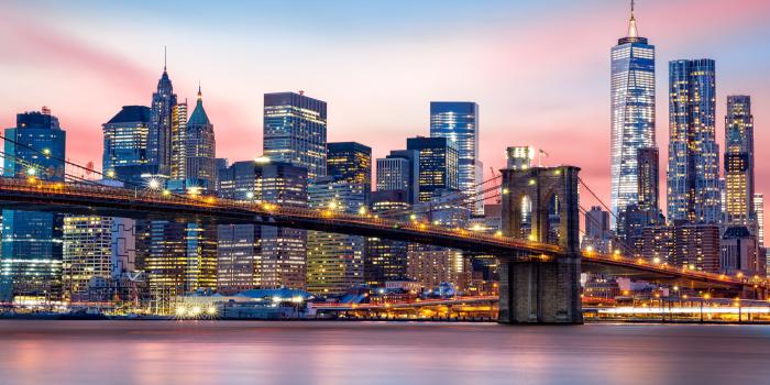 3840x2400 Manhattan Financial District And Brooklyn Bridge At Sunset Brooklyn