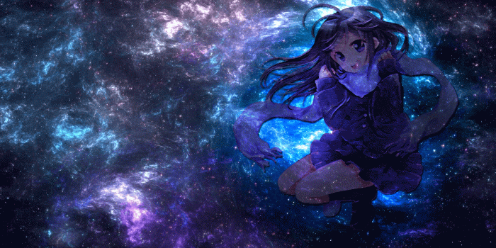 1920x1080 Galaxy - Anime Girl Wallpaper Galaxy Free Wallpaper & Backgrounds