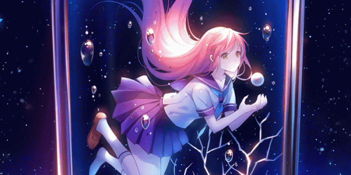 800x1280 Download 800x1280 Anime Girl, In A Jar, Stars, School Uniform