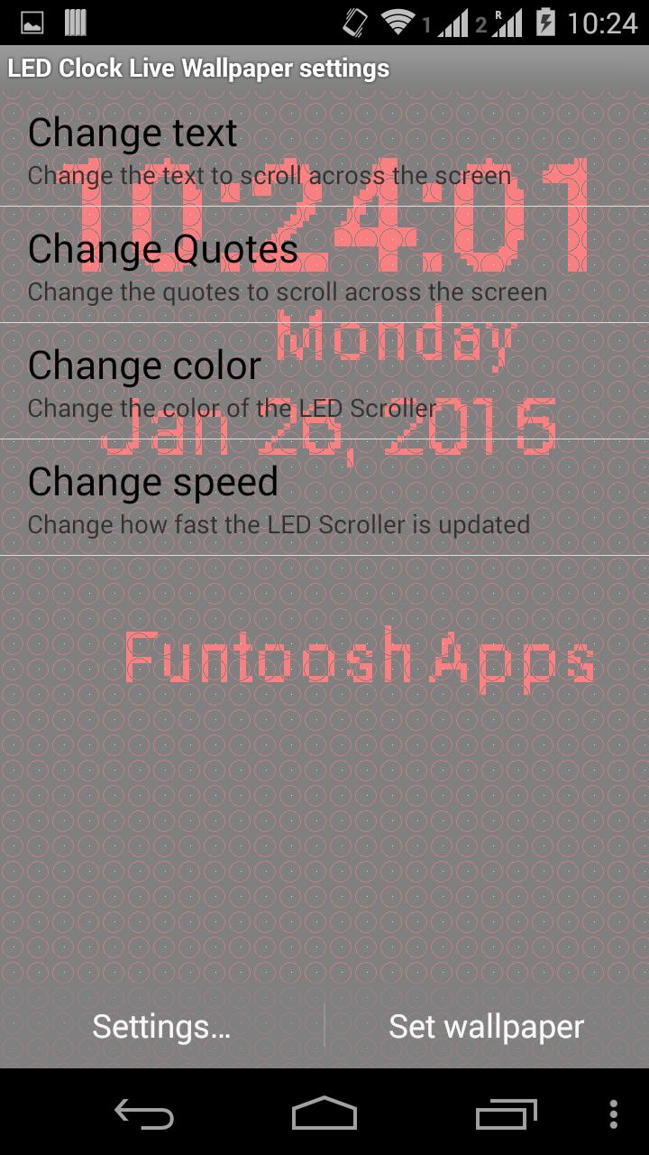720x1280 LED Clock Live Wallpaper for Android - APK Download