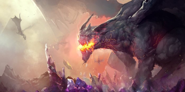 2000x1213 2966000 fantasy art magic wolf wallpaper and background | Fantasy