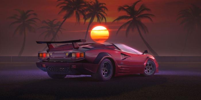 1332x850 Wallpaper Sunset, The sun, Auto, Music, Lamborghini, Machine, Style