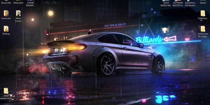 1280x720 Neon Night Drive (Custom Live Wallpaper)