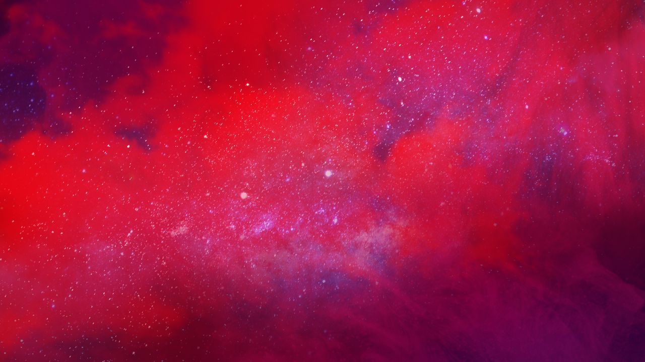 1280x720 Wallpaper Universe, Milky Way, Galaxy, Red, Moto Z3, Stock, HD
