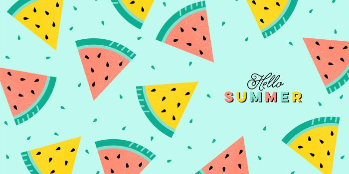 5334x3001 July 2018 Watermelon Calendar Wallpaper - Sarah Hearts