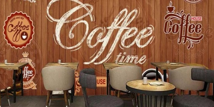 1000x836 US $9.0 40% OFF|Beibehang Custom wallpaper murals wood shading retro coffee  label restaurant cafe background wall decoration mural 3d wallpaper-in