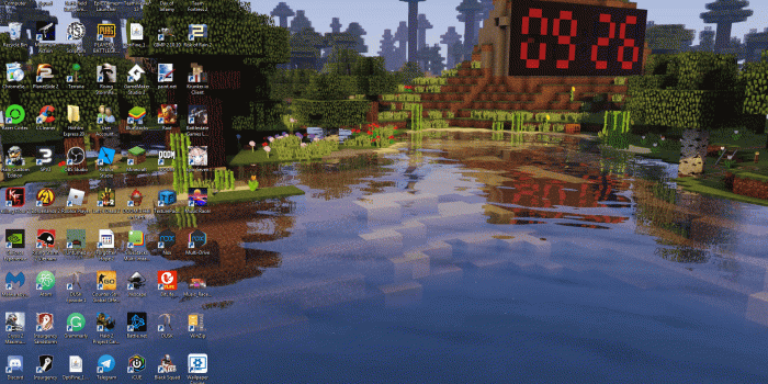 1919x1079 I got this animated minecraft wallpaper with a working redstone