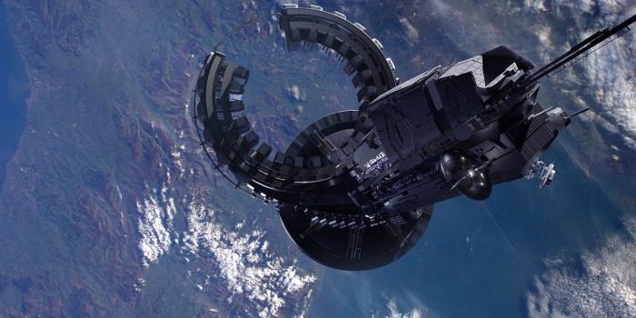 1332x850 Wallpaper ship, planet, DARK MATTER, dwarf spacestation, Season 2
