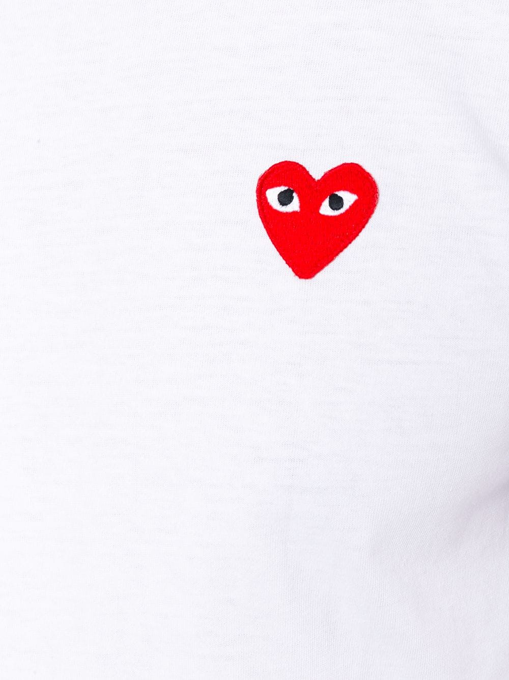 1000x1334 Comme Des Garçons Play heart logo patch T-shirt $103 - Shop SS19