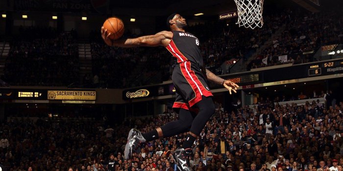 1366x768 wallpaper for desktop, laptop | he99-lebron-james-dunk-nba-sports