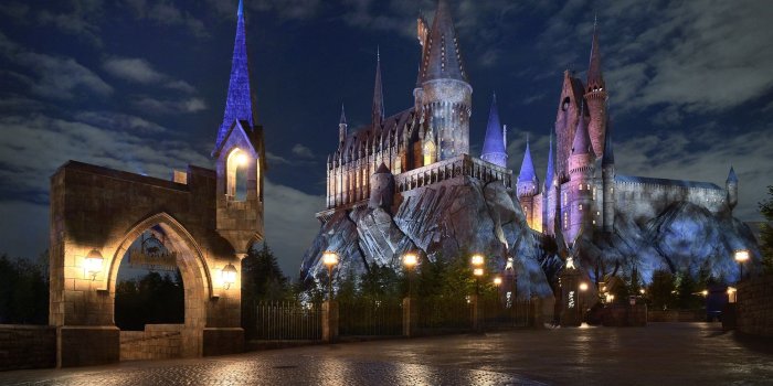 1920x1200 Wallpaper Hogwarts School, castle, night 1920x1440 HD Picture, Image