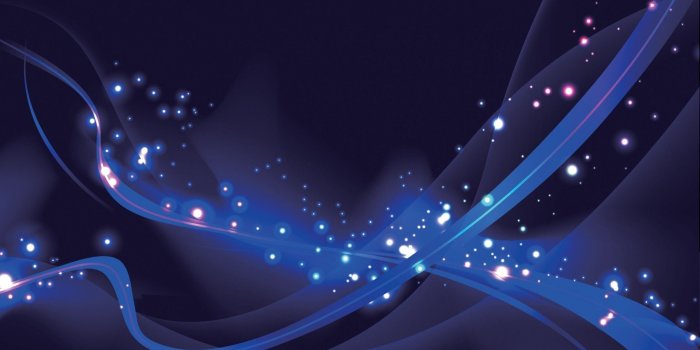 2304x1296 Abstract Vector Blue Light Graphics Wallpaper | SOIDERGI