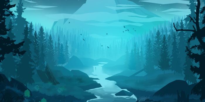 3306x2479 Blue Forest Minimal 4k, HD Artist, 4k Wallpapers, Images