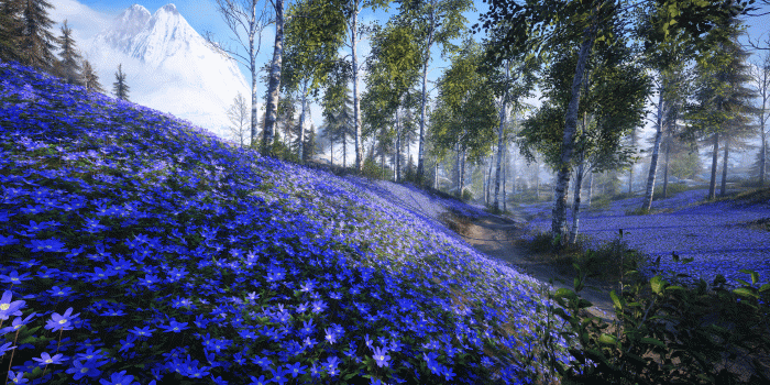 3840x2160 Firestorm Blue Forest 4k Ultra HD Wallpaper | Background Image