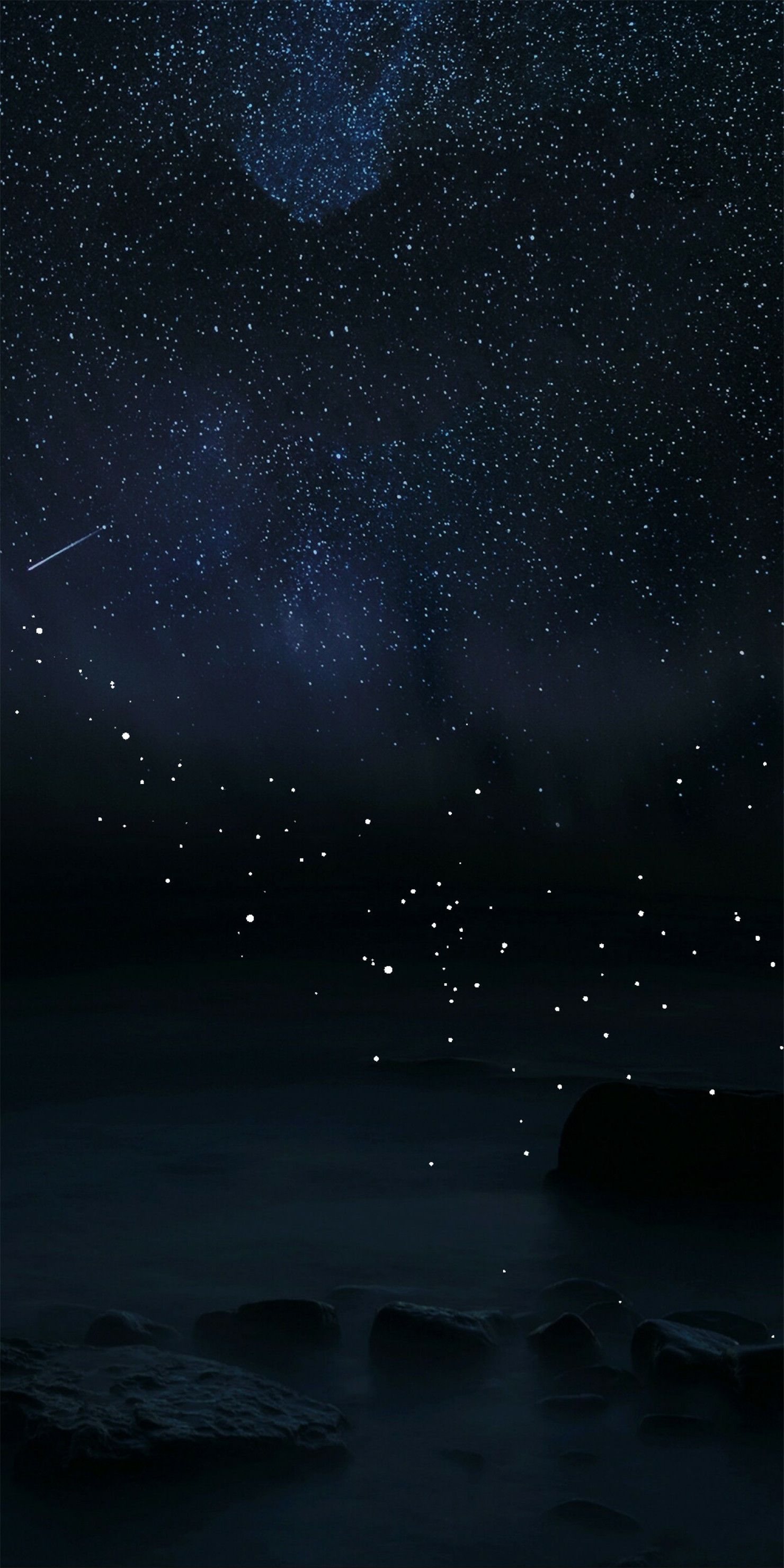 1480x2960 iPhone Wallpaper | Sky, Black, Night, Blue, Water, Atmospheric