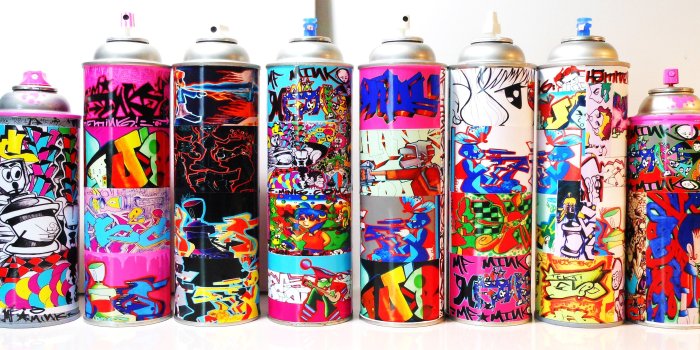 4392x2040 Graffiti Art Spray Can Collection by MF-minK.deviantart.com on