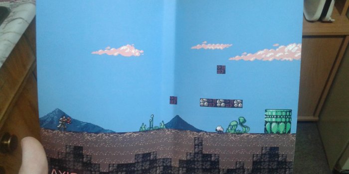 2560x1440 The inside of the Axiom Verge cover art is Mario 1-1 : NintendoSwitch