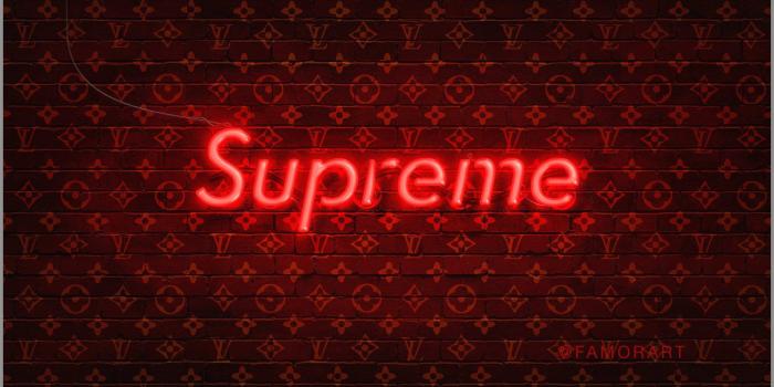 2468x1335 Supreme Louis Vuitton Wallpaper Unique Lv X Supreme Box Logo Stencil