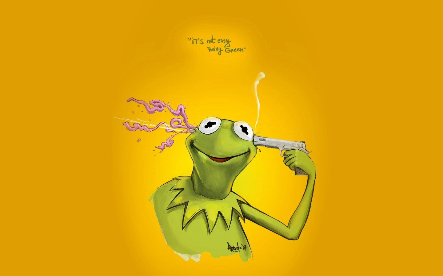1440x900 suicide sesame street kermit the frog 1440x900 wallpaper – Animals