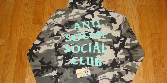 2048x1536 Antisocial Social Club ASSC Melrose Snow Camo Hoody Sz L