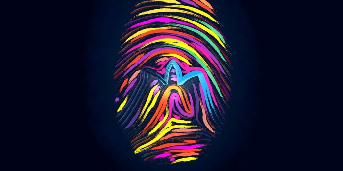 1680x1050 Colorful Adidas Fingerprint Illustration Logo Desktop Wallpaper