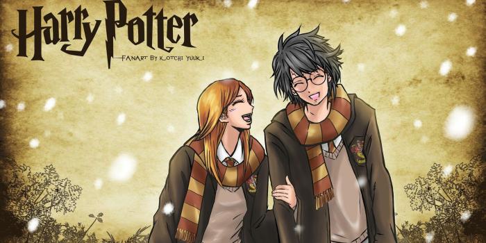 1920x1059 ArtStation - Harry Potter & Ginny Weasley wallpaper, Kotchi Yuuki