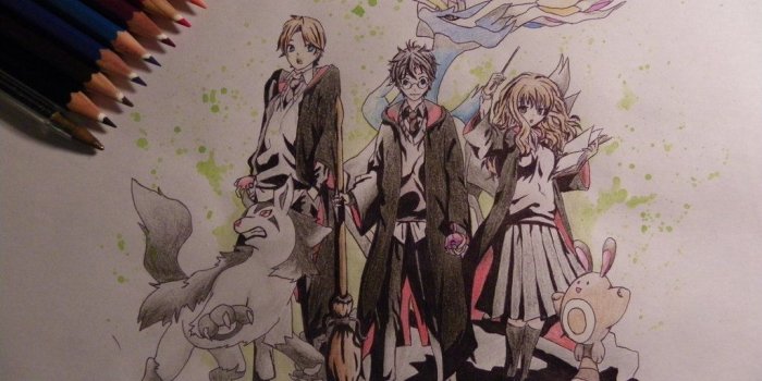 1024x768 Download Harry Potter Anime Wallpaper (68+) - Free Wallpaper For
