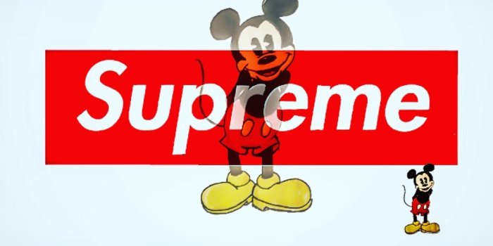 1242x1242 Cool Supreme Wallpapers Mickey Mouse