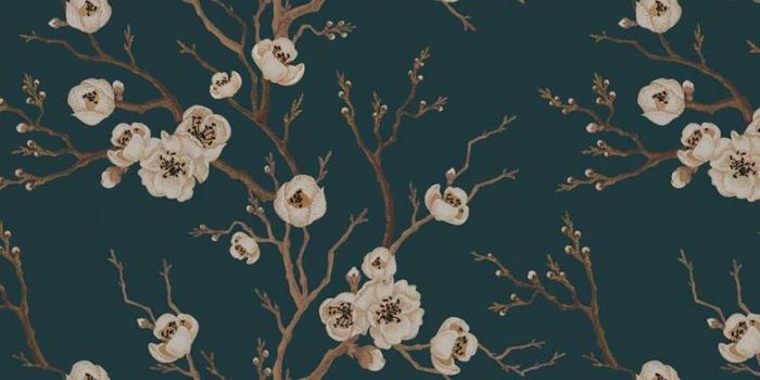 780x1015 Japanese Floral Tree Wallpaper | FEATHR™