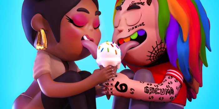 1200x1200 Tekashi 6ix9ine & Nicki Minaj Get Freaky On 