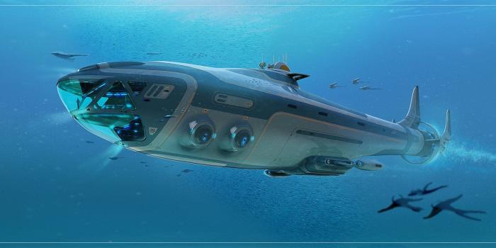 1600x738 Group of Cyclops Subnautica Wallpaper