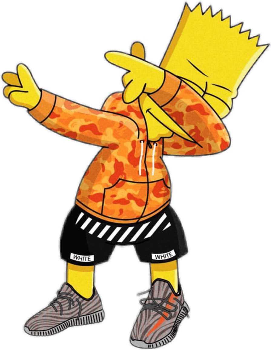 895x1154 Bart Dab Supreme Simpson gang trap Swag Fresh Simpsons. | Things to