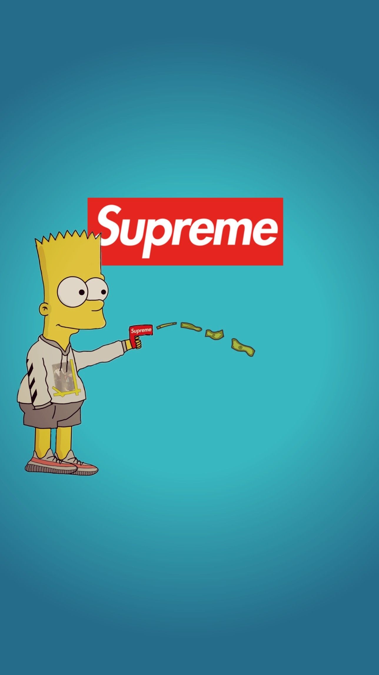 1288x2289 Free download High Bart Simpson Supreme Wallpapers Top High Bart