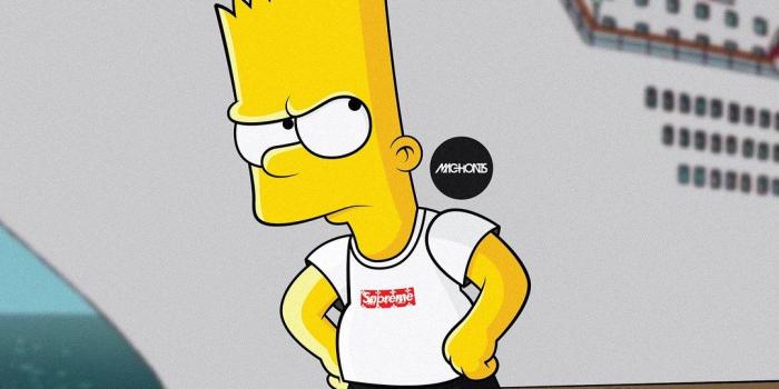 1080x1080 Cool Supreme Bart Simpson Wallpapers - cool wallpaper