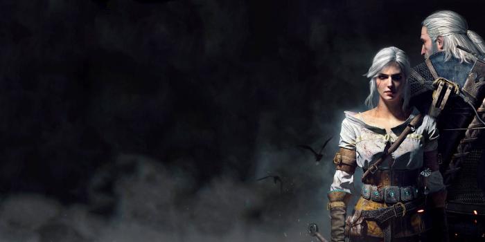 7680x2400 7680x2400] The Witcher 3 Geralt and Ciri : multiwall