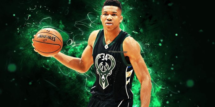 2880x1800 Download wallpapers Giannis Antetokounmpo, abstract art, basketball
