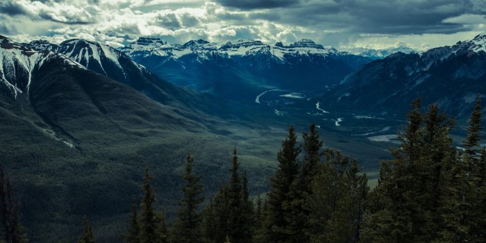 3840x1080 forest, #panoramas, #mountains, #Canada, #Banff, #landscape, #Banff