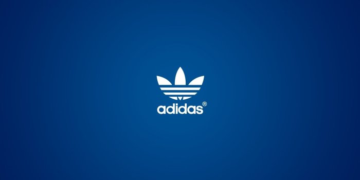 1920x1080 Simple Design Adidas White Logo And Blue Background HD Wallpaper