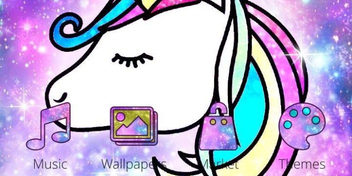 720x1280 Galaxy Unicorn Shiny Glitter Theme for Android - APK Download
